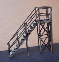 RS-Laser Stairs with Handrail Kit N Scale Model Railroad Building Accessory #3509