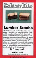 Lumber Stacks Kit N Scale Model Railroad Building Accessory #3523