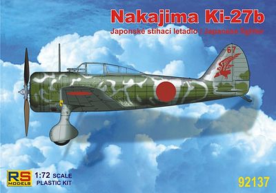 RS Nakajima Ki27b Japanese Fighter Plastic Model Airplane Kit 1/72 Scale #92137