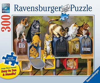 Ravensburger Cats Got Mail 300pcs Large Format Jigsaw Puzzle 0-599 Piece #13562