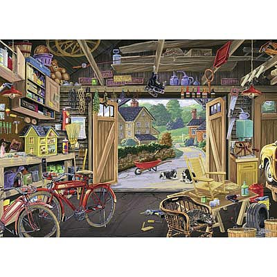 Ravensburger Grandpas Garage 300pcs Large Format Jigsaw Puzzle 0-599 Piece #13578