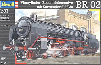 Revell-Germany Schnellzuglok BR02 m.Tender 22 Plastic Model Locomotive Kit 1/87 Scale #02171