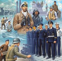 German Navy Figures Plastic Model Military Figure Kit 1/72 Scale #02525