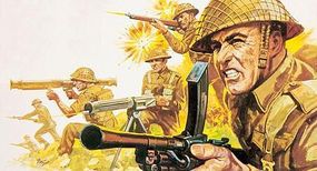 British Infantry WWII Plastic Model Military Figure Kit 1/32 Scale #02631