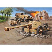 Sd.Kfz. 11 + Pak 40 Plastic Model Military Vehicle Kit 1/76 Scale #03252