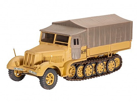 Revell-Germany Sd.Kfz.7 (Late Production) Plastic Model Military Truck 1/72 Scale #03263