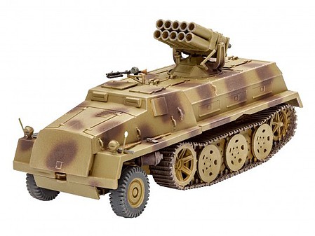 Revell-Germany Halftrack w/15cm Panzerwerfer 42 auf sWS Plastic Model Military Vehicle 1/72 Scale #03264