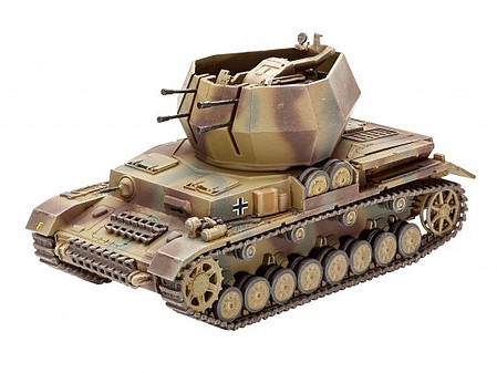 Revell-Germany Flakpanzer IV Wirbelwind Tank (2cm Flak 38) Plastic Model Tank Kit 1/72 Scale #03267