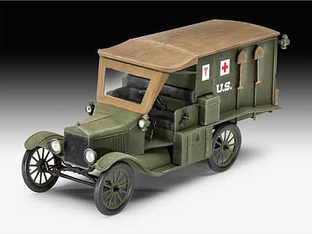 Revell-Germany Model T 1917 Ambulance Plastic Model Military Ambulance Kit 1/35 Scale #03285