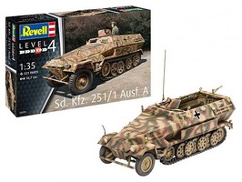 Revell-Germany SdKfz 251/1 Ausf A Halftrack Plastic Model Military Vehicle Kit 1/35 Scale #03295