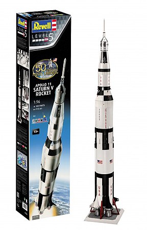 Revell-Germany Apollo 11 Saturn V Rocket Plastic Model Rocket Kit 1/96 Scale #03704