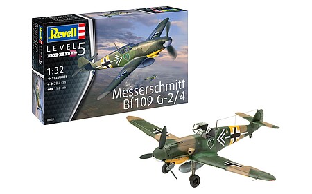 Revell-Germany Messerschmitt Bf109G-2/4 Plastic Model Airplane Kit 1/32 Scale #03829
