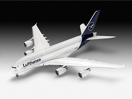 Revell-Germany Airbus A380-800 Lufthansa Plastic Model Airplane Kit 1/144 Scale #03872