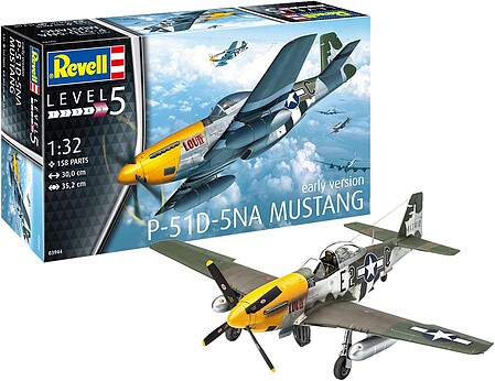 Revell-Germany P-51D Mustang Plastic Model Airplane Kit 1/32 Scale #03944