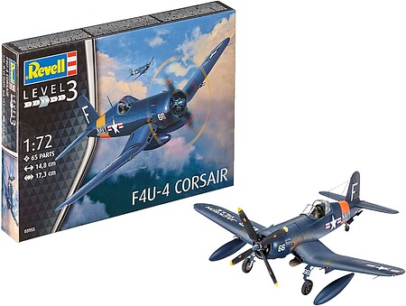 Revell-Germany F4U-4 Corsair Plastic Model Airplane Kit 1/72 Scale #03955