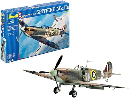 Revell-Germany Spitfire Mk II Plastic Model Airplane Kit 1/32 Scale #03986