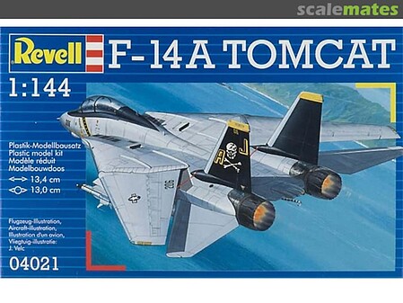 Revell-Germany F14A Tomcat Fighter Plastic Model Airplane Kit 1/144 Scale #04021