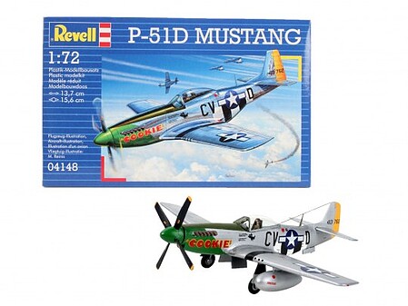 Revell-Germany P-51D Mustang Plastic Model Airplane Kit 1/72 Scale #04148