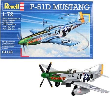 Revell-Germany P-51D Mustang Plastic Model Airplane Kit 1/72 Scale #04148