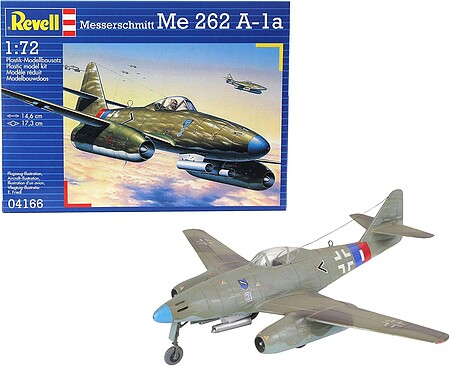 Revell-Germany Me262 A1A Plastic Model Airplane Kit 1/72 Scale #04166