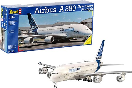 Revell-Germany Airbus A380 First Flight Aircraft Plastic Model Airplane Kit 1/144 Scale #04218