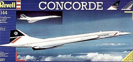 Revell-Germany Concorde Britsh Air Plastic Model Airplane Kit 1/144 Scale #04257