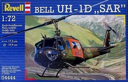 Revell-Germany Bell UH1D SAR Helicopter Plastic Model Helicopter Kit 1/72 Scale #04444