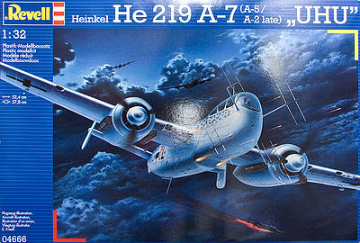 Revell-Germany Heinkel He219 A-7 UHU Plastic Model Airplane Kit 1/32 Scale #04666
