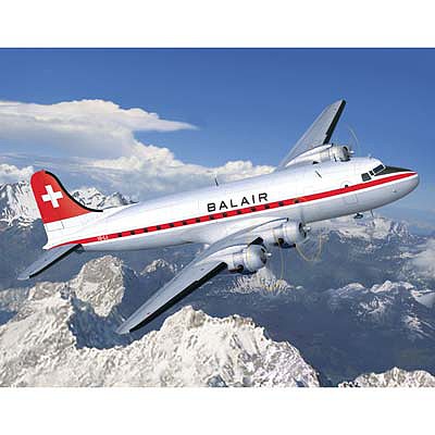 Revell-Germany DC-4 Balair Plastic Model Airplane Kit 1/72 Scale #04947