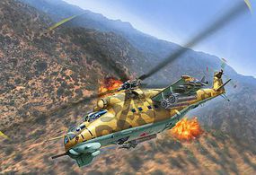 Mil Mi-24D Hind Plastic Model Helicopter Kit 1/100 Scale #04951