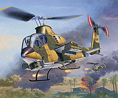 Bell AH-1G Cobra Plastic Model Helicopter Kit 1/100 Scale #04954
