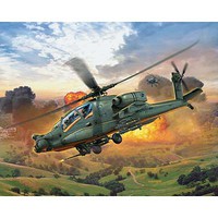 Revell-Germany AH-64A Apache Plastic Model Helicopter Kit 1/100 Scale #04985