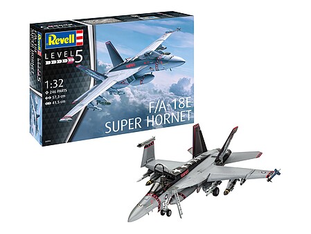 Revell-Germany F/A-18E Super Hornet Plastic Model Airplane Kit 1/32 Scale #04994