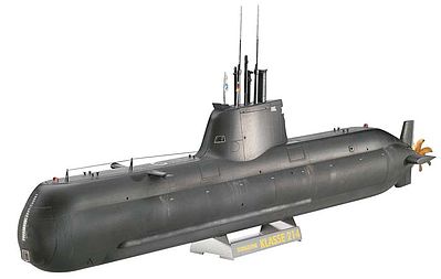 Revell-Germany German Submarine U-Boot Class U214 Plastic Model Military Ship Kit 1/144 Scale #05056