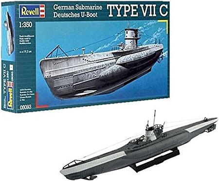 Revell-Germany U-Boat Typ VIIC Plastic Model Military Ship Kit 1/350 Scale #05093