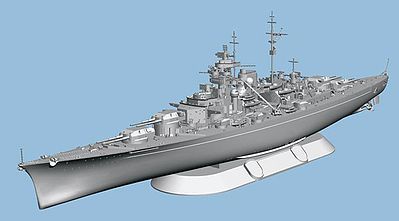 1/700 Scale German Bismarck Battleship Model DIY Modle Kits Kids Toy Gift 
