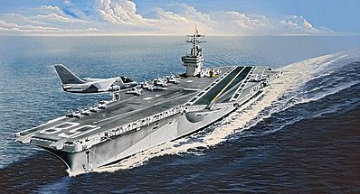 Revell-Germany USS Nimitz CVN-68 (Early) Plastic Model Military Ship Kit 1/720 Scale #05130