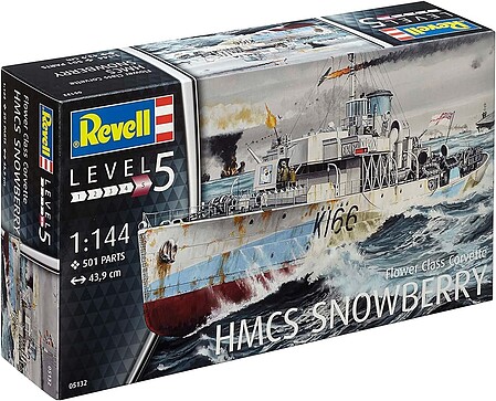 Revell-Germany Flower Class Corvette (Early) Plastic Model Military Ship Kit 1/144 Scale #05132