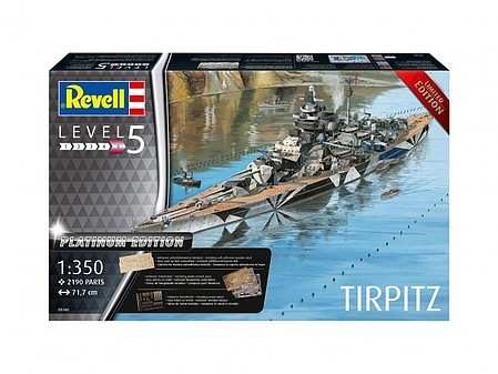 Revell-Germany 1/350 Battleship Tirpitz Platinum Edition