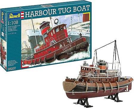 Revell-Germany Harbour Tug Boat Plastic Model Ship Kit 1/108 Scale #05207