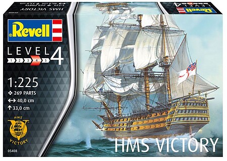 Revell-Germany HMS Victory Plastic Model Sailing Ship Kit 1/225 Scale #05408