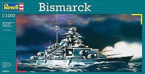 Revell-Germany Bismarck Warship Plastic Model Military Ship Kit 1/1200 Scale #05802