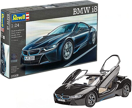 Revell-Germany BMW i8 Plastic Model Car Kit 1/24 Scale #07008