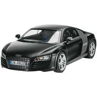 Revell-Germany Audi R8 Black Plastic Model Car Kit 1/24 Scale #07057