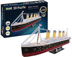 Revell-Germany RMS Titanic Ocean Liner 3D Foam Puzzle LED Edition (266pcs)