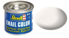 Revell-Germany 14ml. Enamel White Mat Tinlets Hobby and Model Enamel Paint #32105