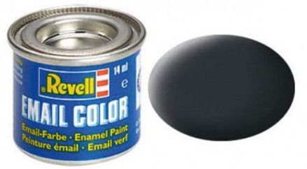 Revell-Germany 14ml. Enamel Anthracite Grey Mat Tinlets Hobby and Model Enamel Paint #32109