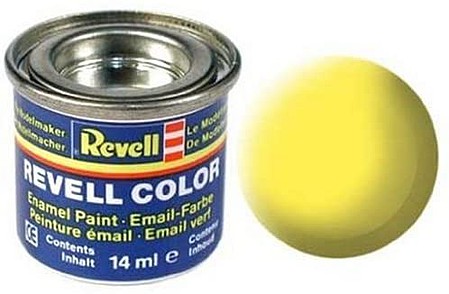 Revell-Germany 14ml. Enamel Yellow Mat Tinlets Hobby and Model Enamel Paint #32115