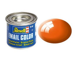 Revell-Germany 14ml. Enamel Orange Gloss Tinlets Hobby and Model Enamel Paint #32130