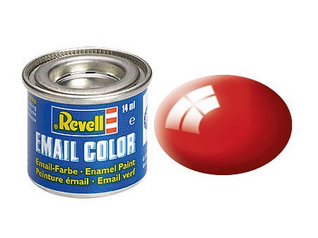 Revell-Germany 14ml. Enamel Fiery Red Gloss Tinlets Hobby and Model Enamel Paint #32131